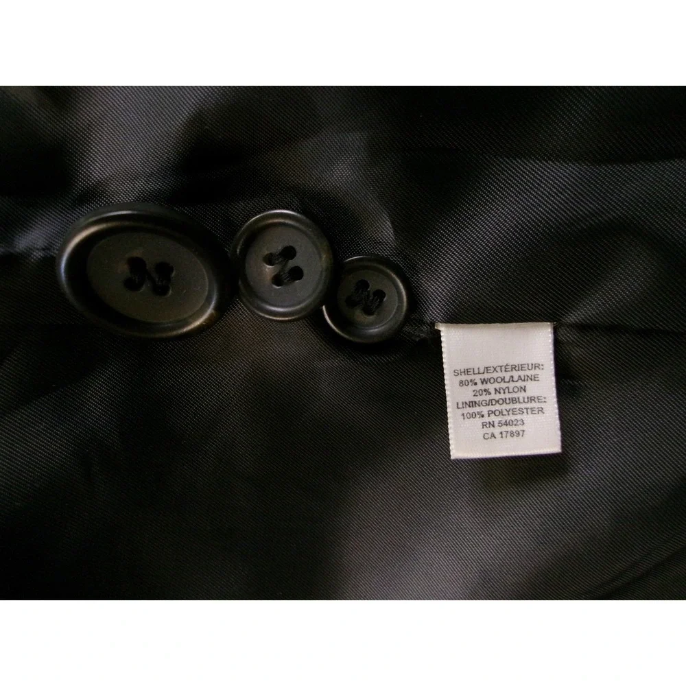 Banana‎ Republic Wool Overcoat Mens Size M Charcoal Gray Car Coat